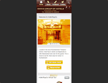 Tablet Screenshot of hotelrayas.com